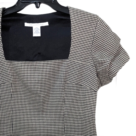 Diane Von Furstenberg Wool Houndstooth Dress sz 12 - Picture 5 of 8
